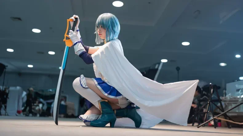

Anime Puella Magi Madoka Magica Miki Sayaka Cosplay Sword Long Knife Prop for Christmas Masquerade Anime Show Accessory