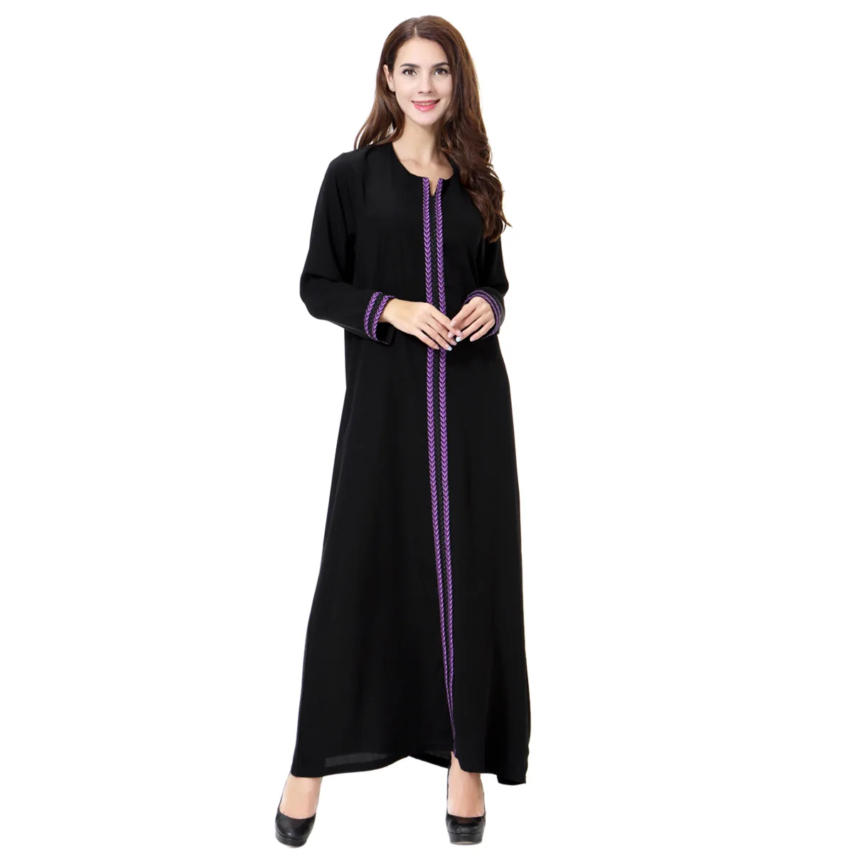 Wool Peach Dress for Muslim Lady