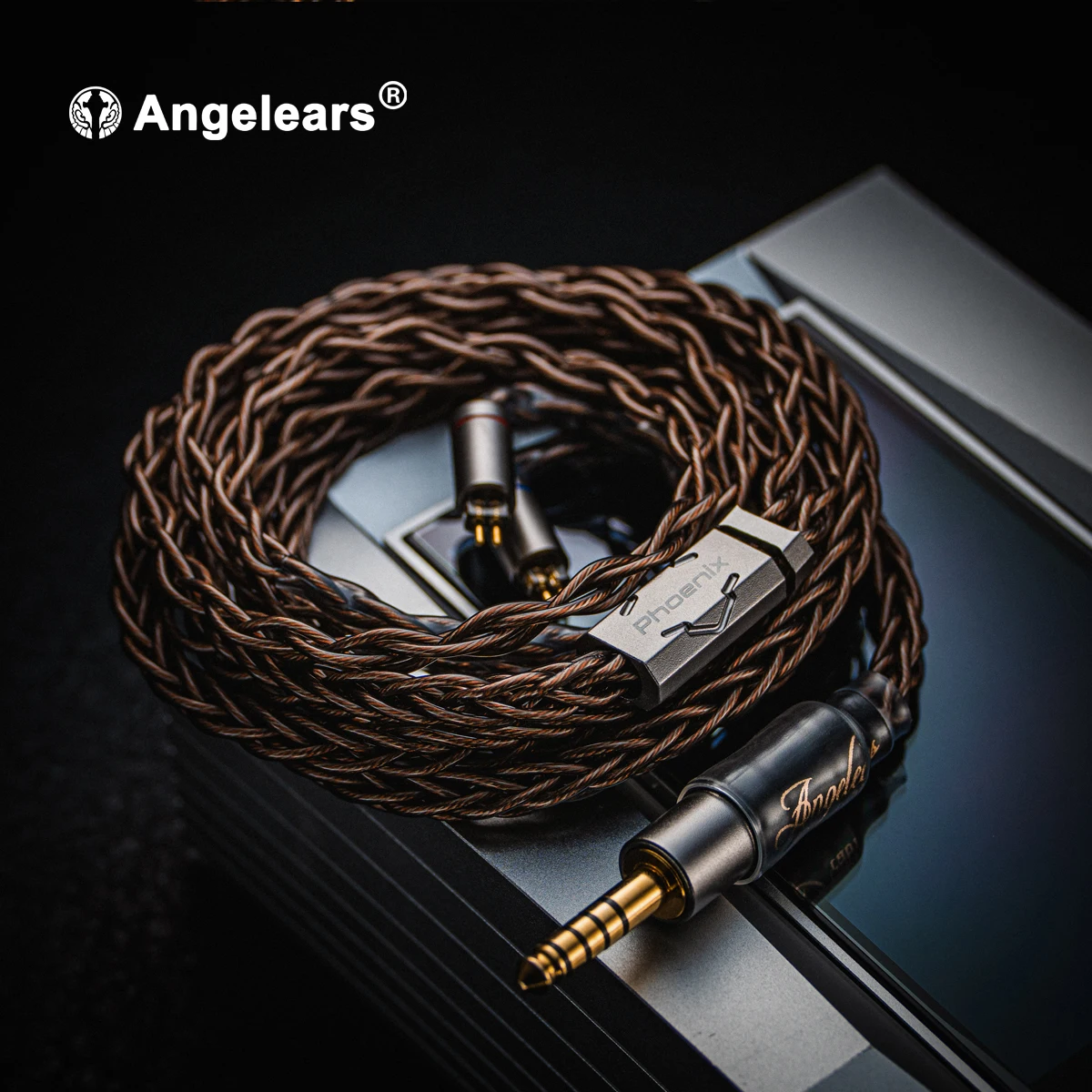 Angelears Phoenix-Type 4S Litz 6N Mono-Crystalline Cu + SPC كابل سماعة أذن مطور