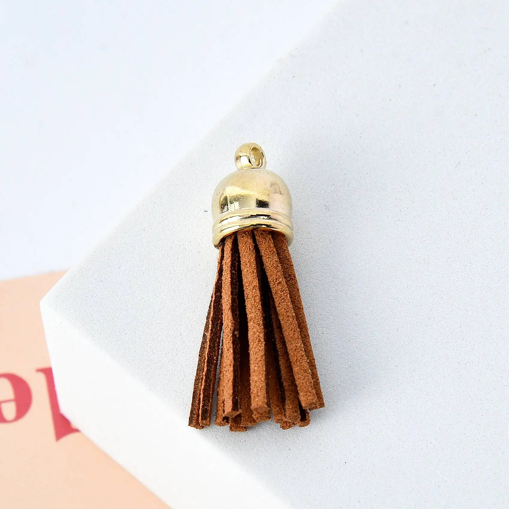 100Pcs Keychain Tassels Leather Tassel Jewelry Making Tassel Pendants Tassel Charm for Keychain DIY Craft Supplies