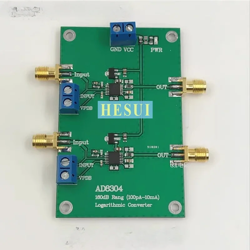 Dual AD8304 logarithmic current detector amplifier