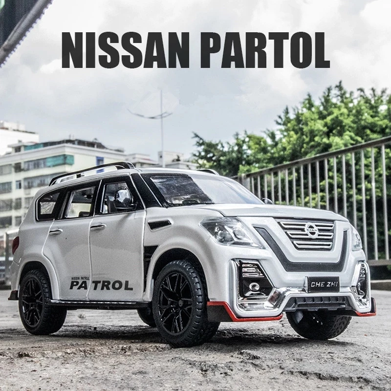 Nissan Patrol Large Off-Road SUV CheZhi 1:24 Alloy Model Simulation Exquisite Diecasts & Toy Vehicles Railed/Motor/Cars/Bicycles