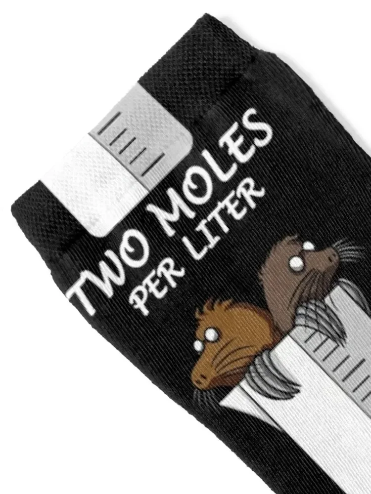 Chemistry Two Moles Per Liter Socks Climbing retro fashionable hip hop Women Socks Men's