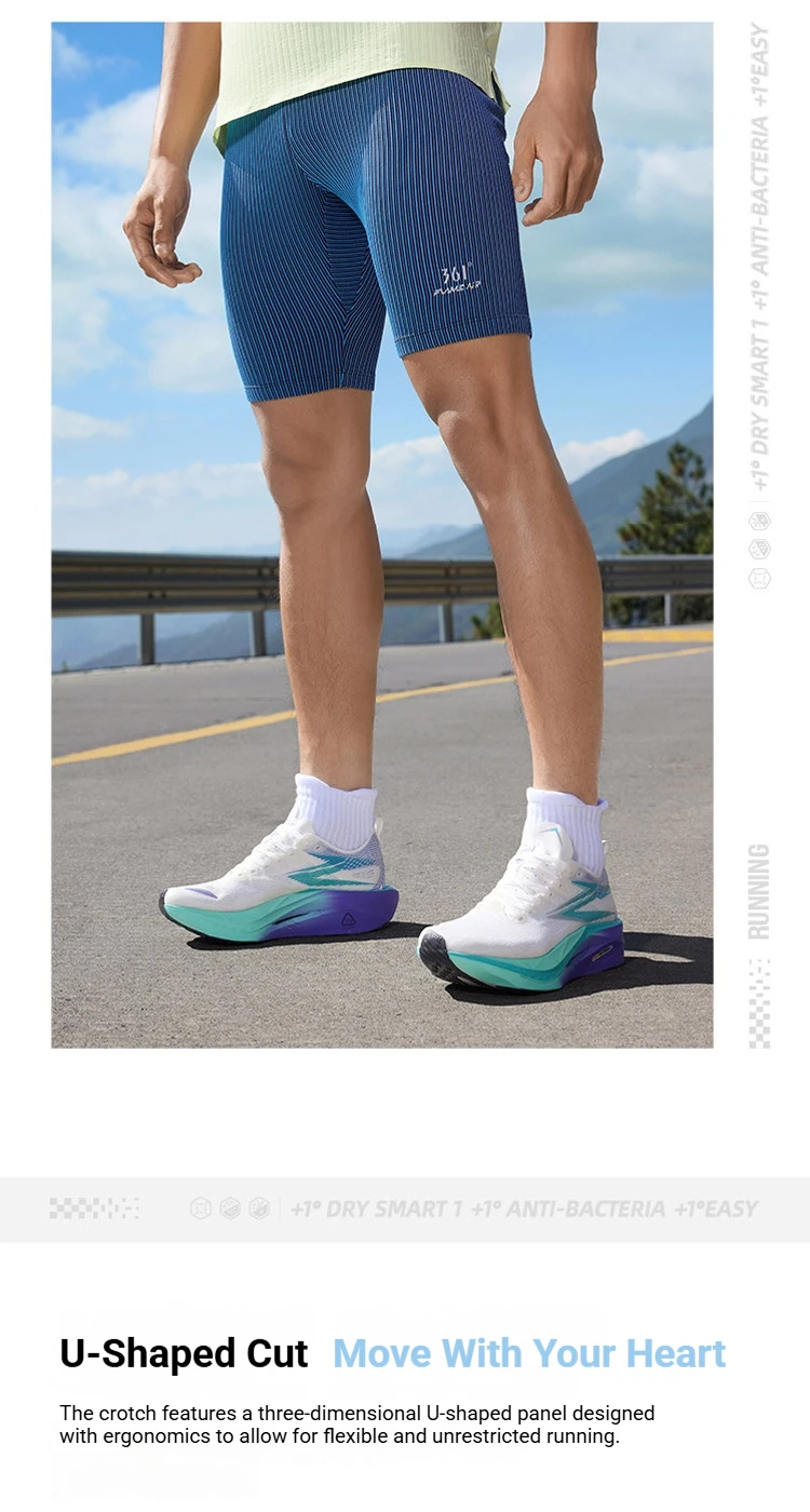 361 Degrees Herren-Sportshorts mit Taschen, schnell trocknend, atmungsaktiv, elastische Taillenunterstützung, professionelle Laufshorts für Herren 652622701 – Detail 5