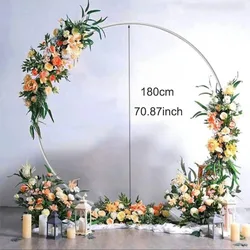1.8M Round Balloon Arch Kit Holder Bow of Balloon Circle Wreath Balloon Stand Support Wedding Birthday Party Home Decor Accessor