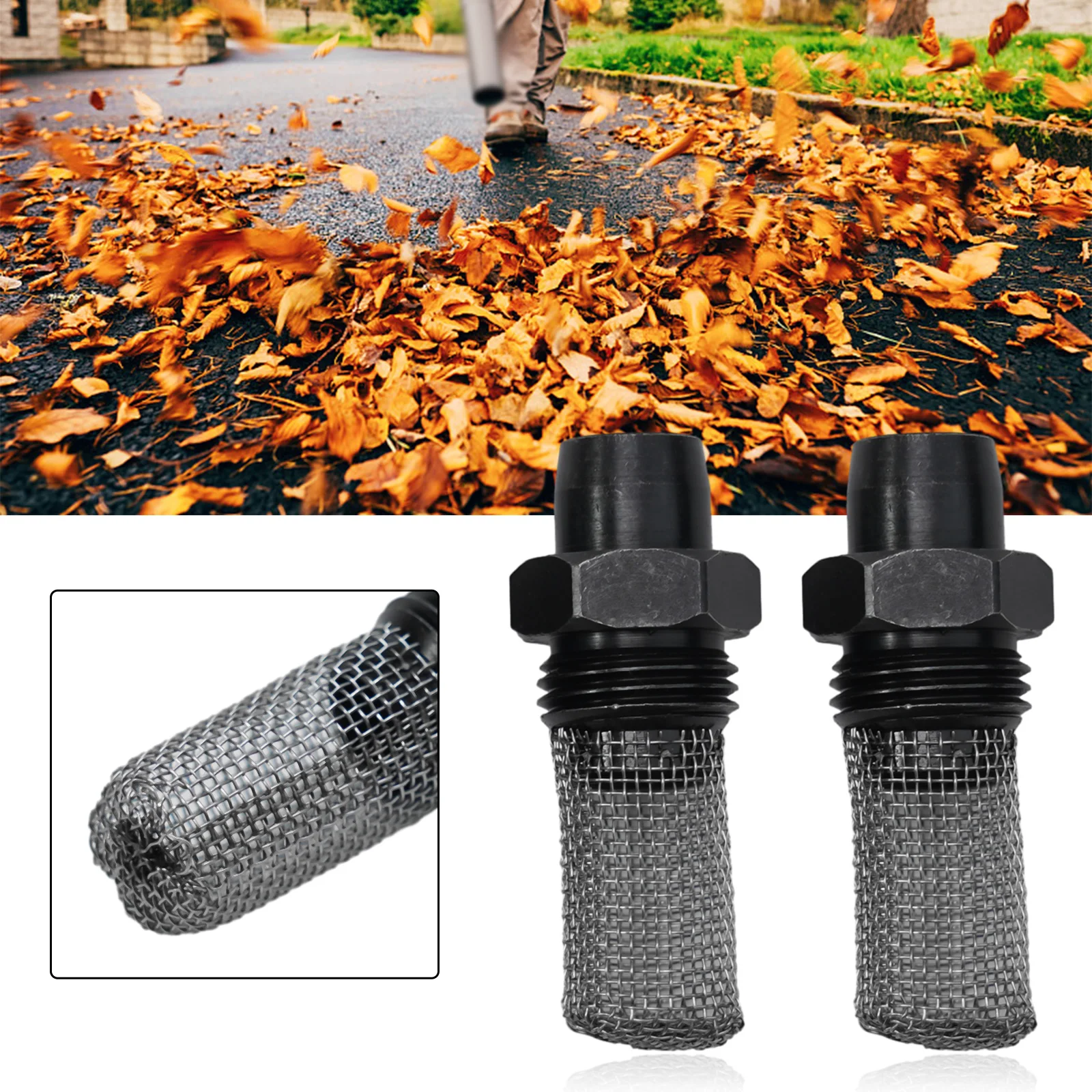 2pcs/set 4229-140-6905 Muffler Stub For Stihl BG55 BG56 BG85 BG86 BR200 SH85 SH86 Blowers Parts Garden Power Tools Accessories