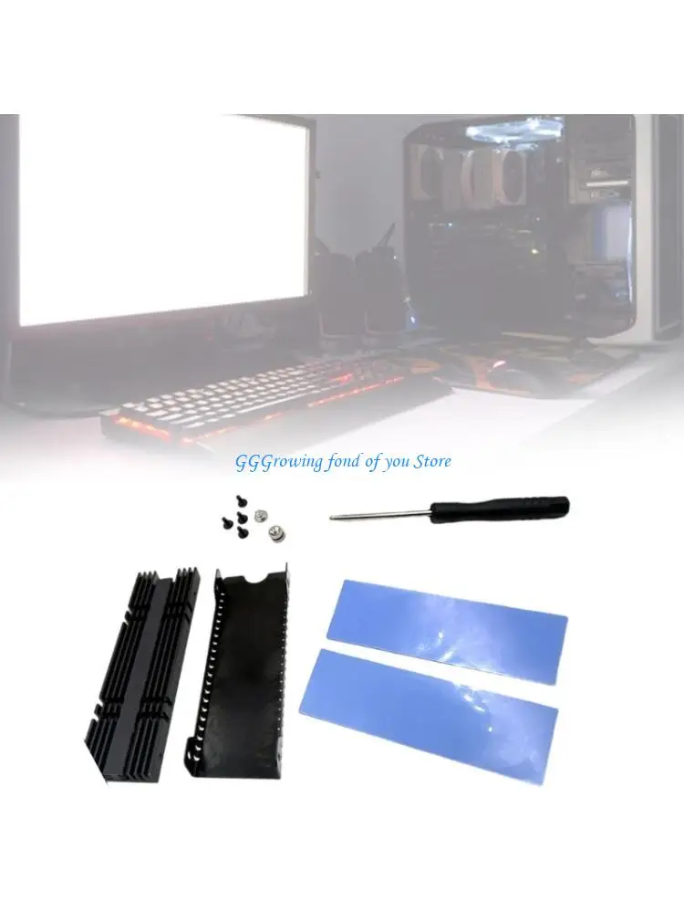 

H9EB Aluminum Cooling Pad For M.2 2280 Drive Ventilation Heat Dissipation Heat Sink