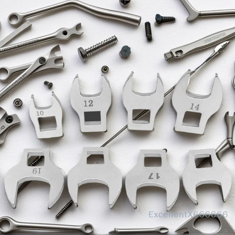 Ключ с храповым механизмом с головкой быка среднего привода 3/8 дюйма со сменной ручкой, набор из 8 рожковых гаечных ключей L-образной формы