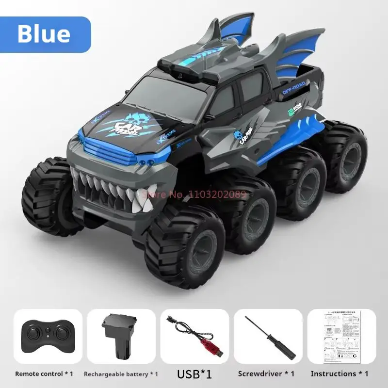New Eight Wheel Drive Amphibious Waterproof Off-Road Vehicle Children'S Electric Toy  Climbing Off-Road Remote Control Vehicle