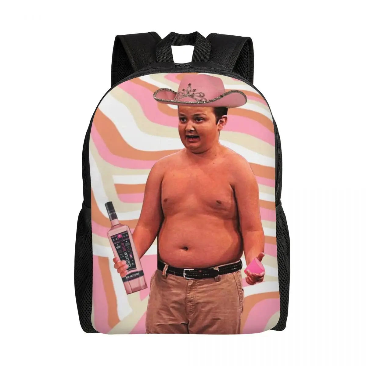 

Gibby Pink Whitney Laptop Backpack Women Men Fashion Bookbag for College School Student Humor Icarly Meme Bags