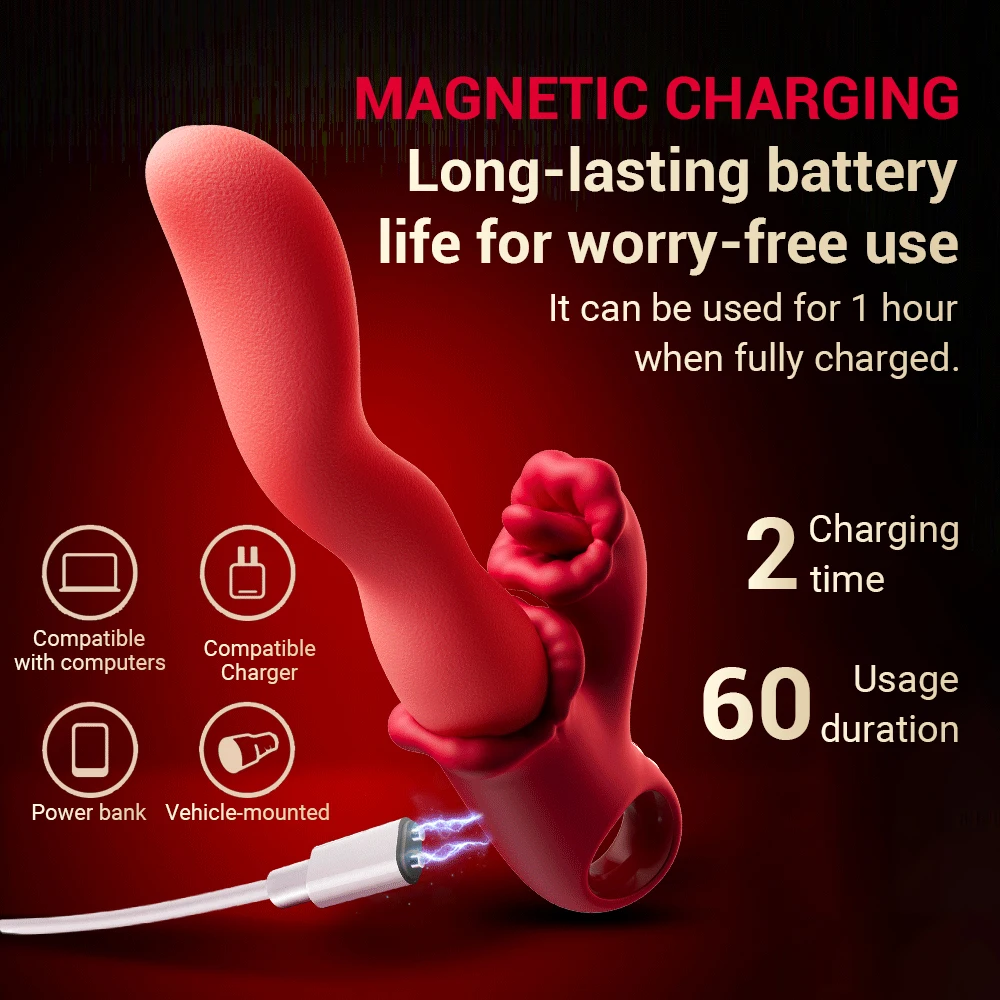 اللسان لعق العض هزاز للنساء 4 في 1 G بقعة البظر محفز المهبل تدليك الإناث تهتز دسار الجنس لعب الكبار 18 + #5