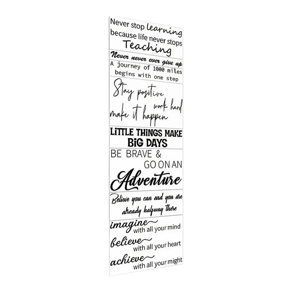 Affirmation Wall Decals Black Vinyl Peel and for Bedroom Living Room Office Classroom 30x60cm 30x90cm Easy Remove