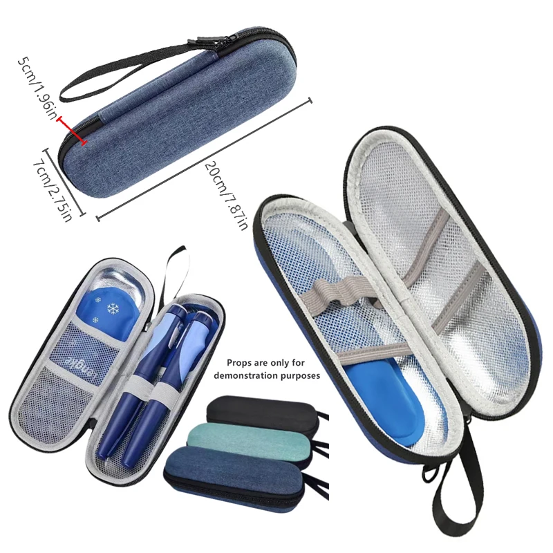 Oxford  Ice Pack Portable Diabetic Insulin Cooling Bag Protector Refrigerated High Capacity Medical Cooler Organizer Travel Case