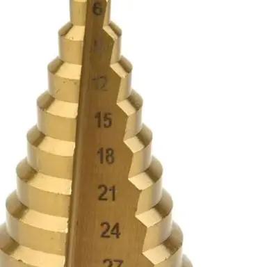 HSS Step Drill Bit 4-42mm Coated Cone Hole For Metal Steel Wood Plastic Drilling Tool Round Shank 14 Steps