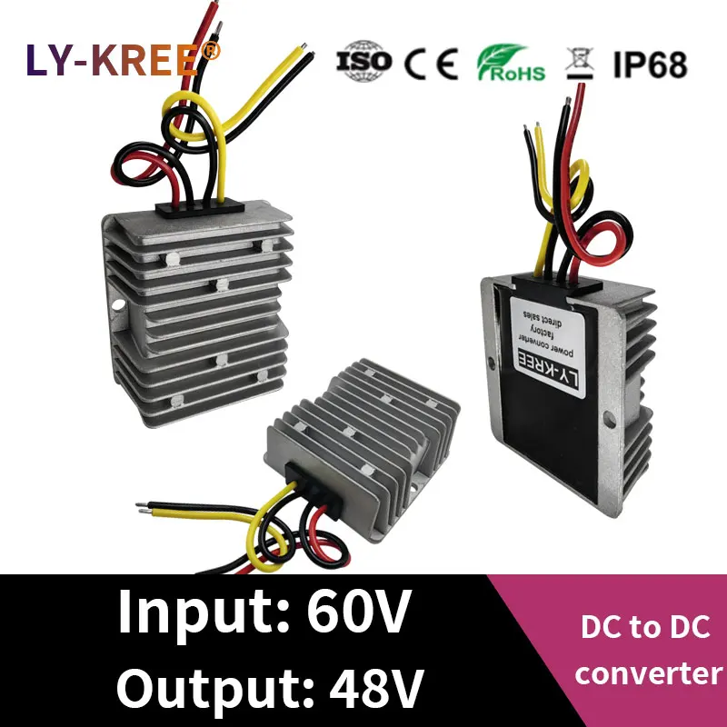 

LY-KREE 60V to 48V Converter DC-DC Step-down module DC to DC Buck Converter 3A 5A 10A transformer