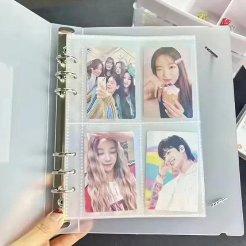 Korea Clear Kpop Photo Card Sleeve Anti-scratch Transparent Protector Bag For Popcorn Diy Game FootBall Korean idol Card Holder