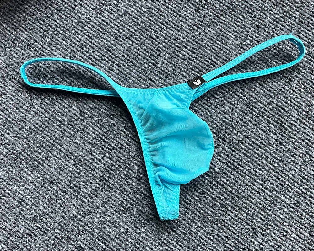 Men's Sexy Mesh Transparent Thongs Underwear Elastic Gay Colors Joy Sexy Briefs