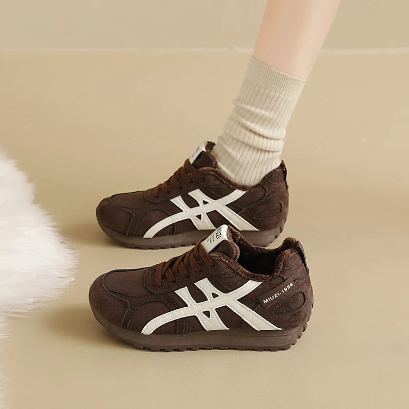 

Black German Training Shoes Women's Soft Bottom Comfortable Casual Sports Shoes Versatile Spring Autumn Seasonal Footwear 35-40