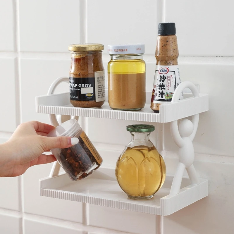 Creative Storage Shelf Human Shaped Storage Rack Multi-Function Storage Organizer Holder for Kitchen Bathroom