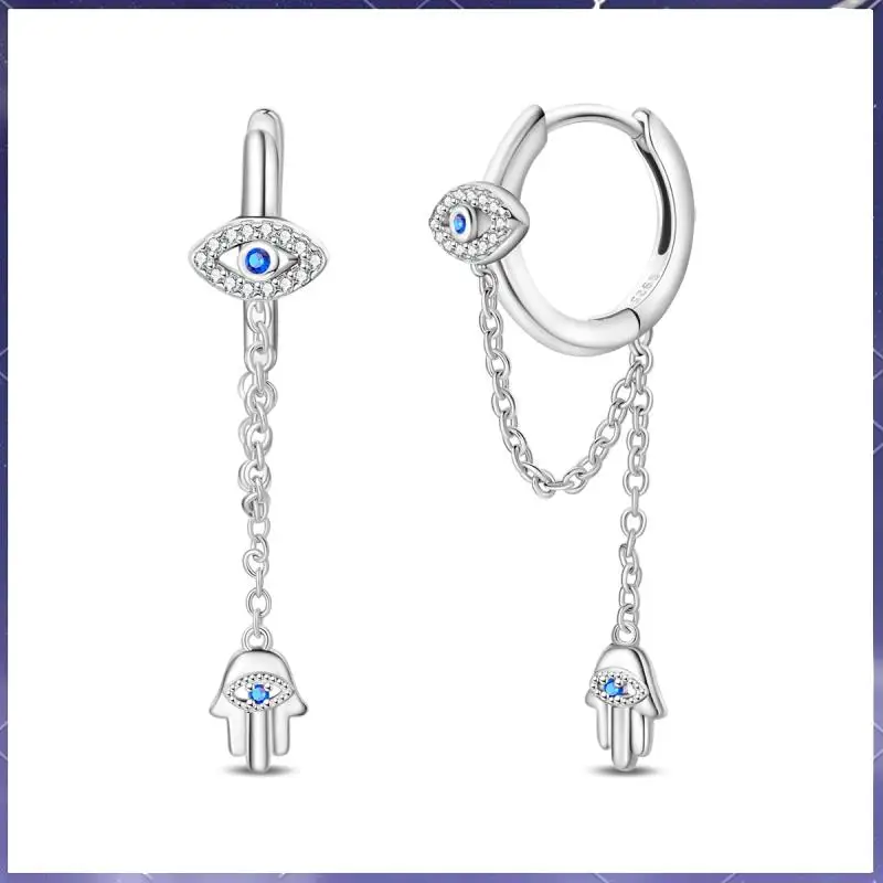 925 Silver Guardian Faith tassel earrings, ladies' gifts, engagement jewelry, and souvenirs