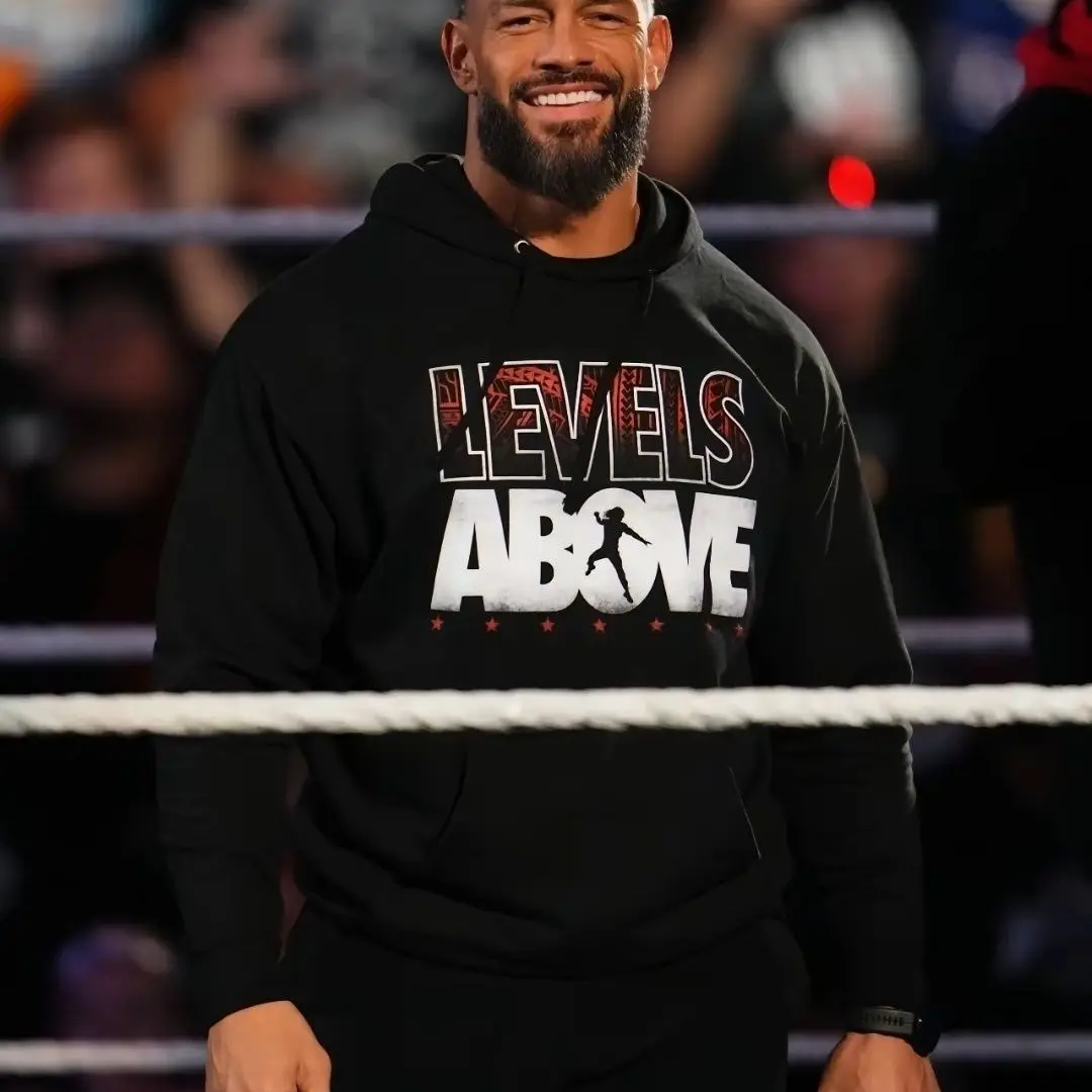 

Римский такой же американский свитер с капюшоном и принтом борьбы, осенне-зимний новый свитер с надписью Reince, мужской и женский свободный повседневный топ