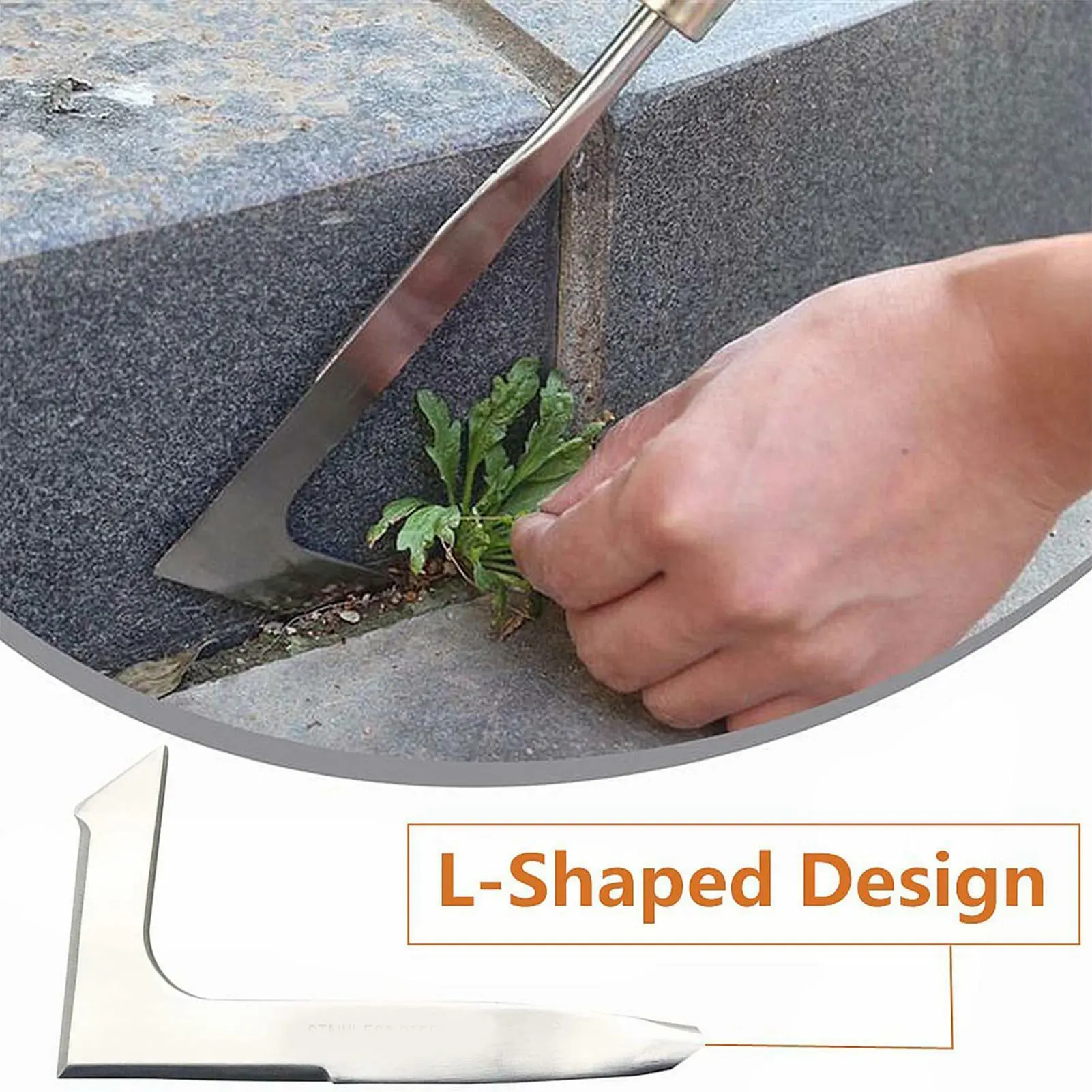 Garden Weeding Tool Weeding Puller L-shaped Manual Crack Weeder Weed Extractor Removal Agricultural Bonsai Supplies Hand Tool