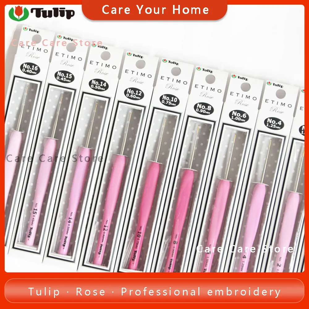 1Piece Tulip Etimo Rose Crochet Hook Tulip Crochet Needle Knit Hook Embroidery Needle Crochet For Knitting Hooks