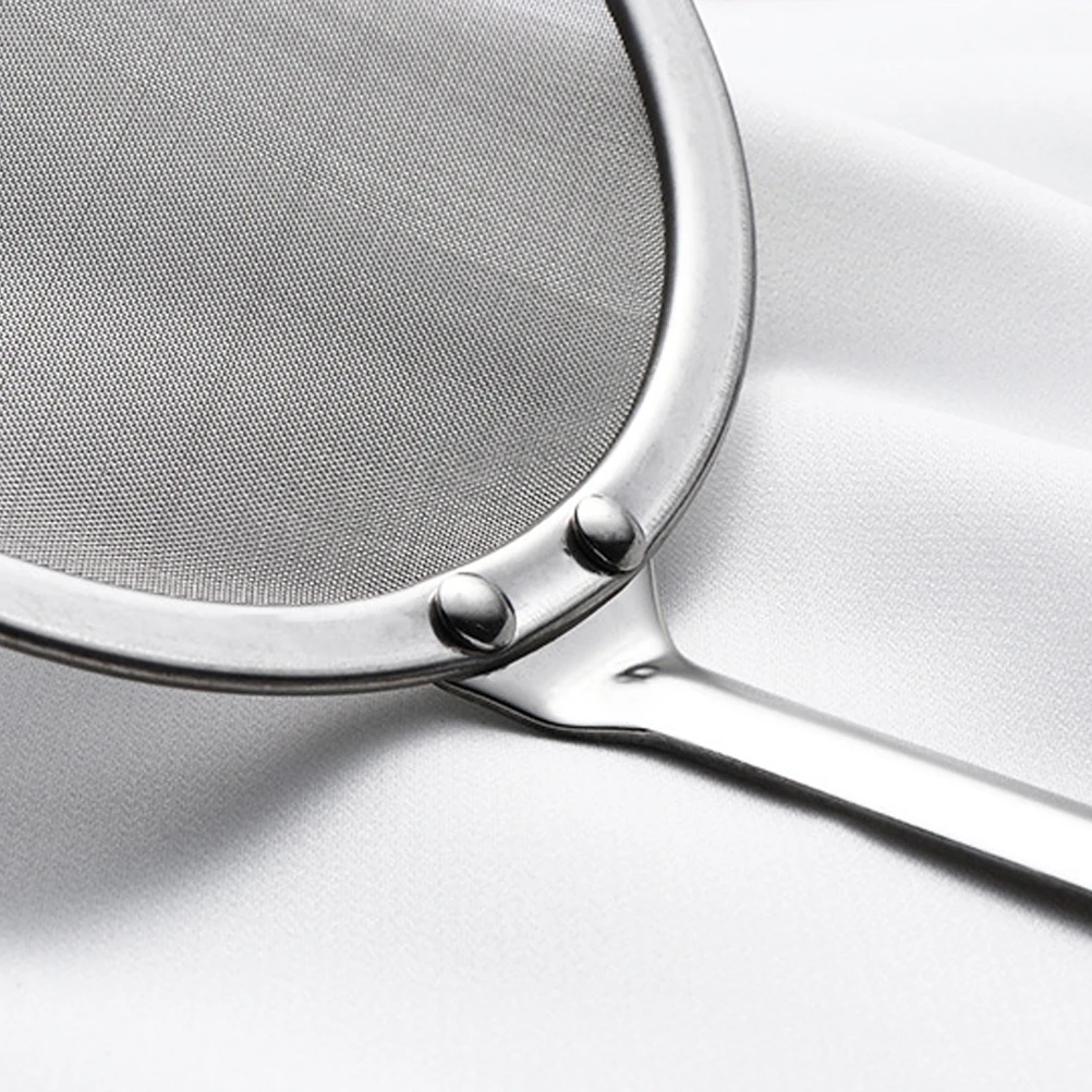 

Stainless Steel Oil Strainer Fine Mesh Colander Long Handle Spoon Filter Kitchen Tool Soup Strainer Metal Food Grade 304