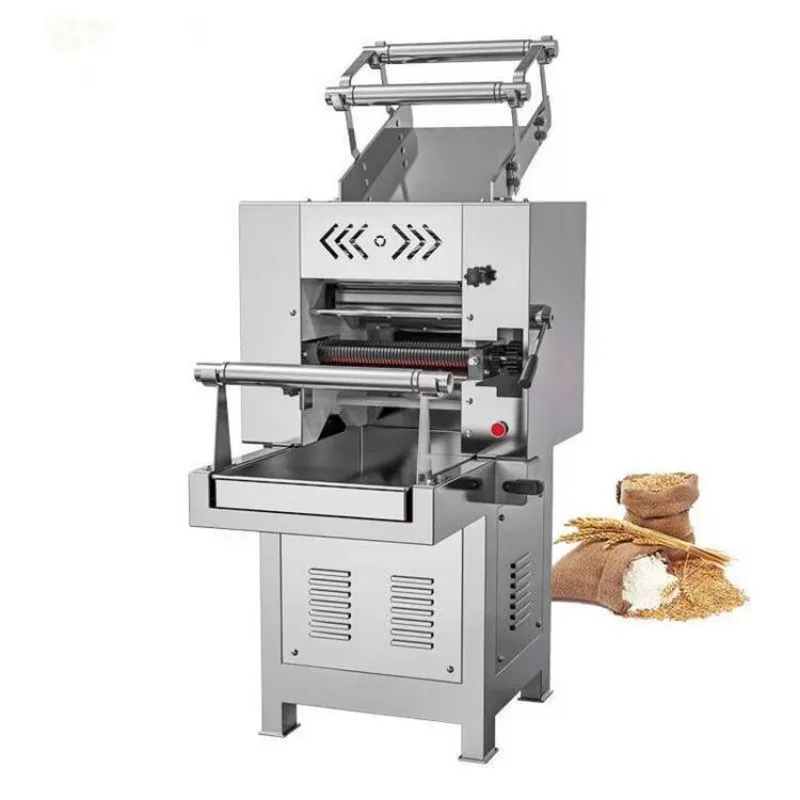 Stainless Steel Electric Silent Pasta Press Cutter, Commercial Handmade Fresh Spaghetti Noodle Maker