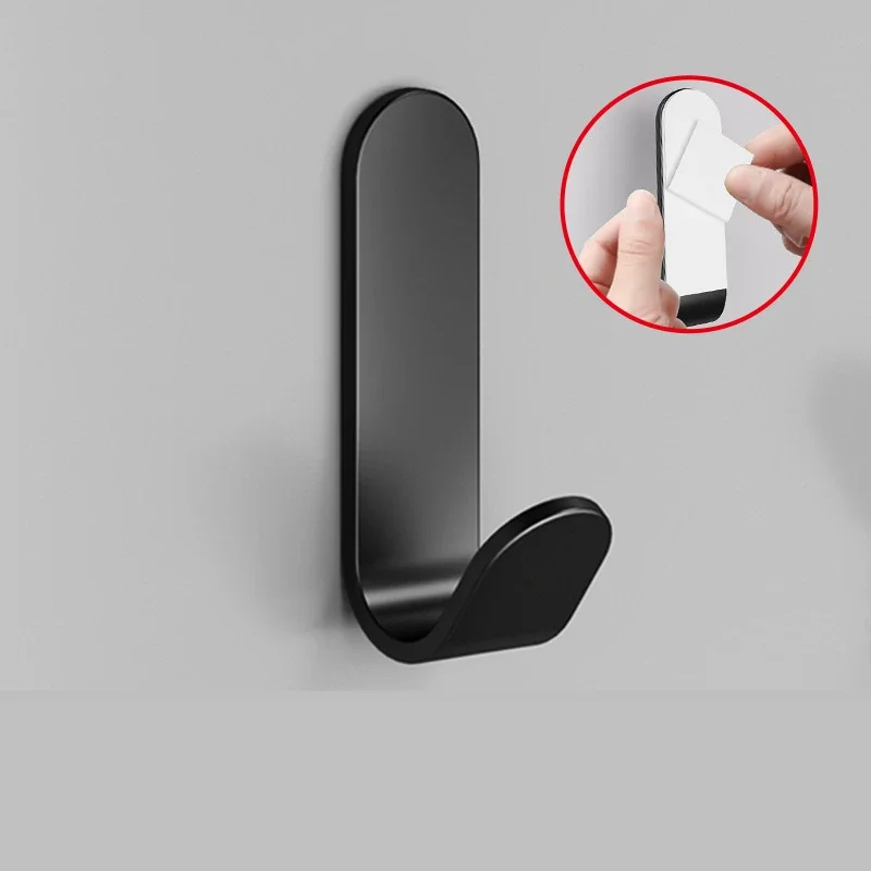 Multipurpose Wall Organizer Hook Behind-door Key Cloth Hanger Hook Bathroom Robe Towel Holder Rack Kitchen Hardware Shelf Hook