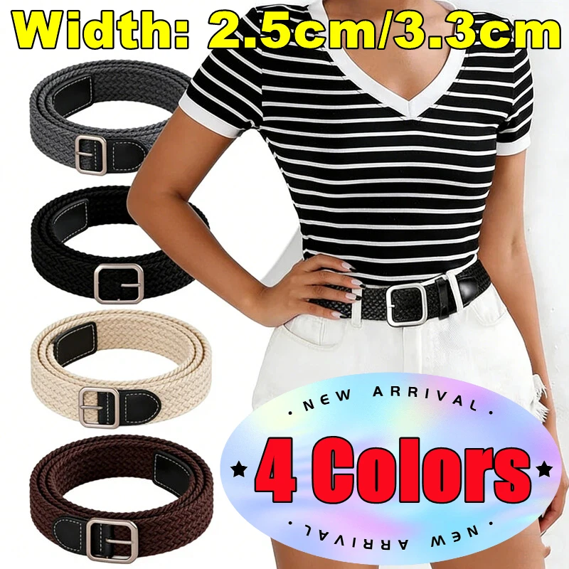 新しい幅-25-センチメートル-33-センチメートル女性のベルトカジュアル織弾性ベルトアウトドアスポーツメンズベルト登山作業ベルトジーンズスーツパンツ男性