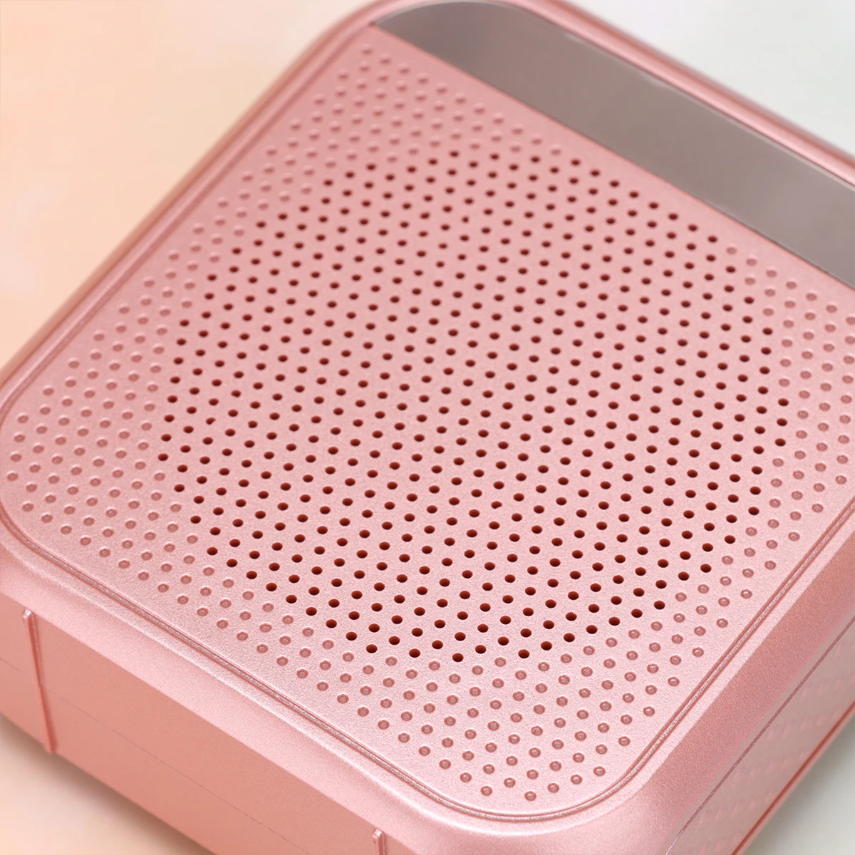

1Pc Wireless Voice Amplifier Clear Sound 2200Mah Battery Portable Microphone For Teaching Tour Guide Rose Gold