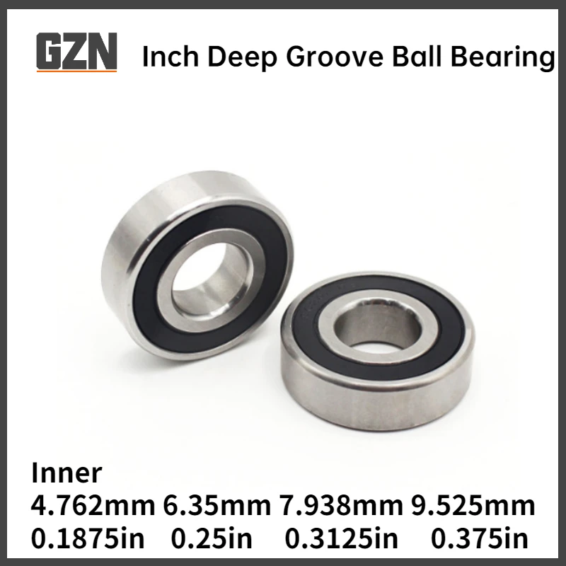 4pcs  British Non-standard Deep Groove Ball Bearing 1601 1602 1603 1604ZZ 2RS Inner 4.762 6.35 7.938 9.525mm