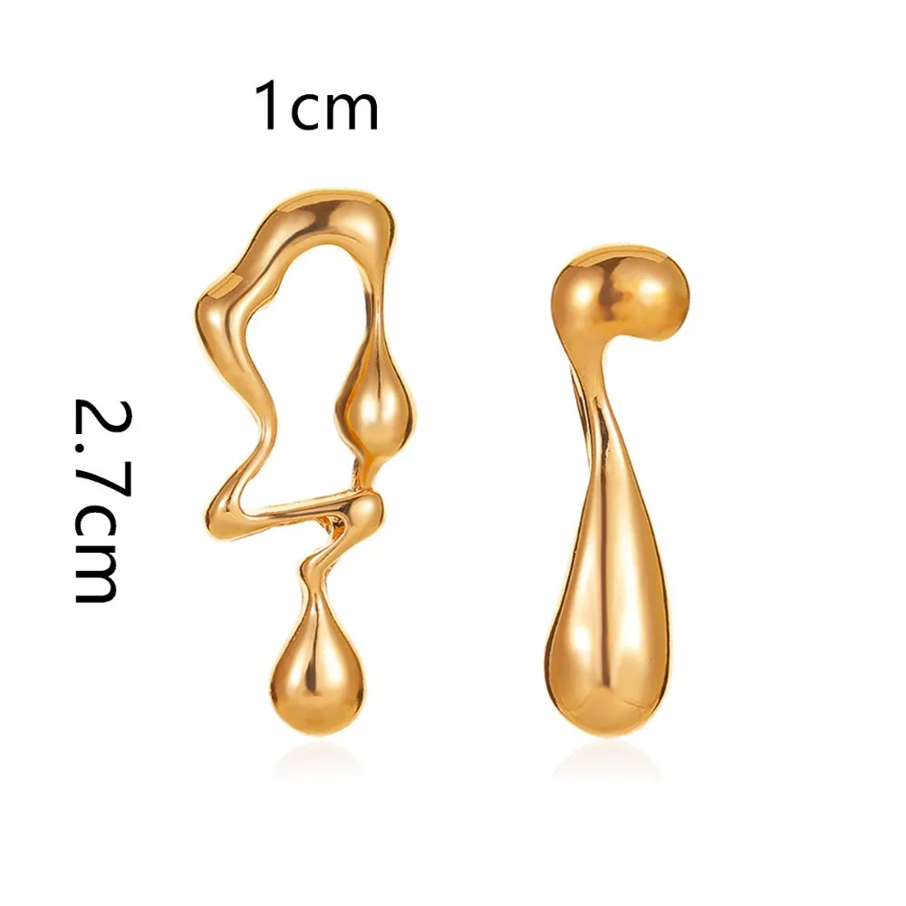 女性のための羽の形をした非対称の溶岩イヤリング,不規則なマグノリアフラワーバッド,ヒップホップイヤリング,ファッション