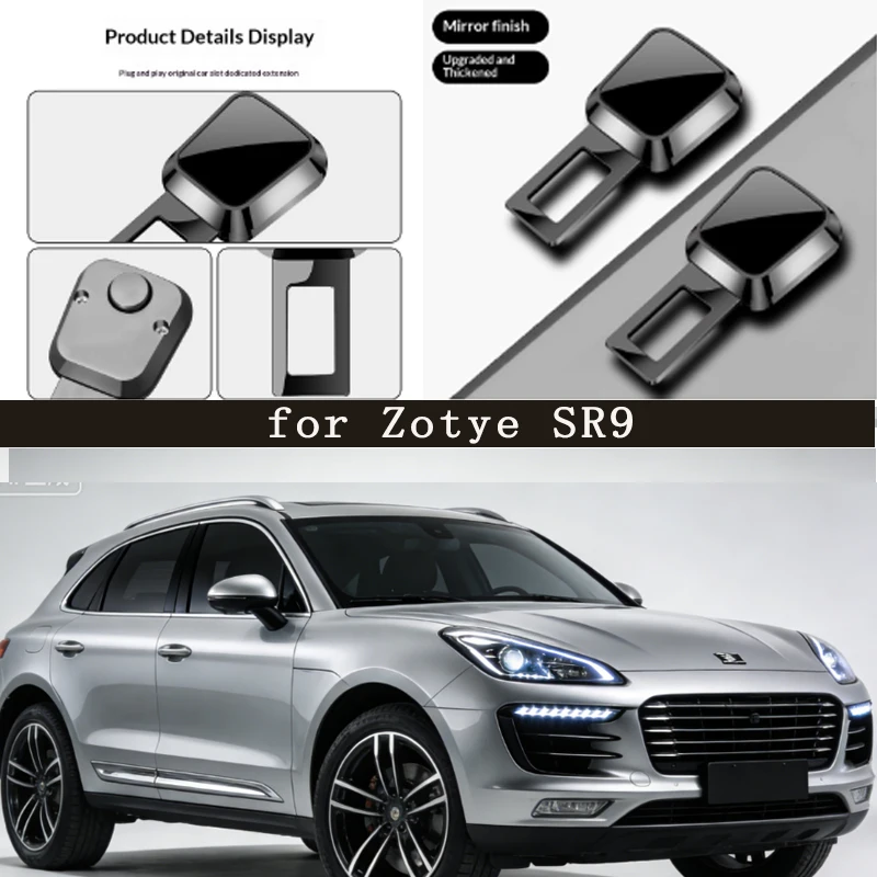 

for Zotye SR9 Car Seat Belt Clip Extender Safety Seatbelt Lock Buckle Plug Thick Insert Socket Extender Safety Buckle