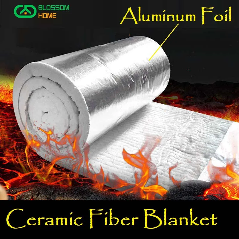 Aluminum Foil Covered High Temperature Fireproof Boiler Steam Pipe Auminum Silicate Ceramic Fiber Acupuncture Blanket