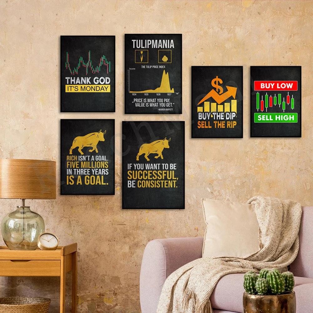 Bull VS Bear Stock Market Insp - đánh giá và giá Home Office Marketing