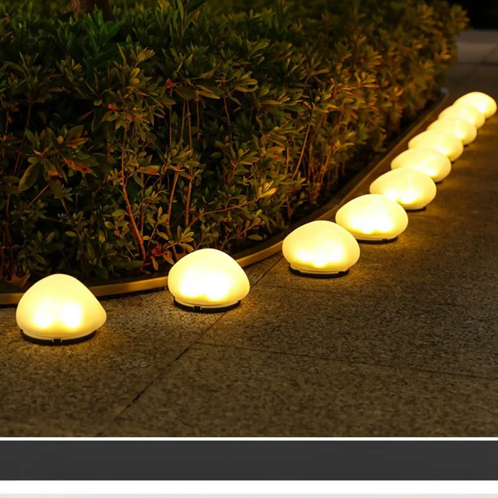 Realistic Stone Solar Garden Light Outdoor Lawn Pathway Decoration Waterproof Landscape LED Lighting Yard Night Lamp