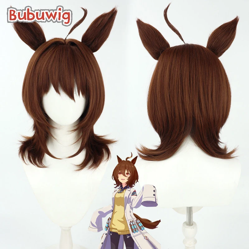 

Синтетический парик Bubuwig для косплея Агнес Тахион, игра Uma Musume: Pretty Derby, Агнес Тахион, 48 см, длинный, коричневый, термостойкий