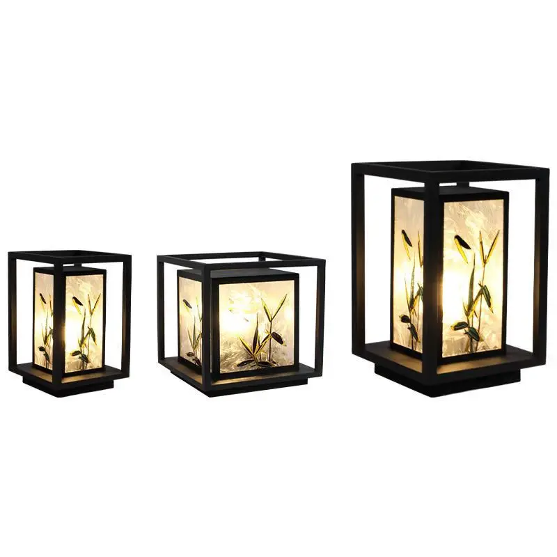 

New Chinese outdoor waterproof villa solar lawn light garden courtyard landscape