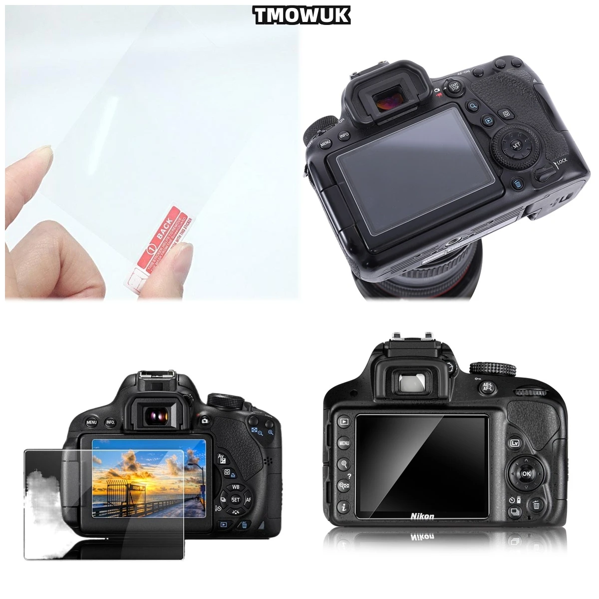 

For Nikon D3500 3300 3400 3600 3100 3200 K50 Privacy Anti-Spy Tempered Glass, 9H Military Grade Anti-Glare HD Screen Protector