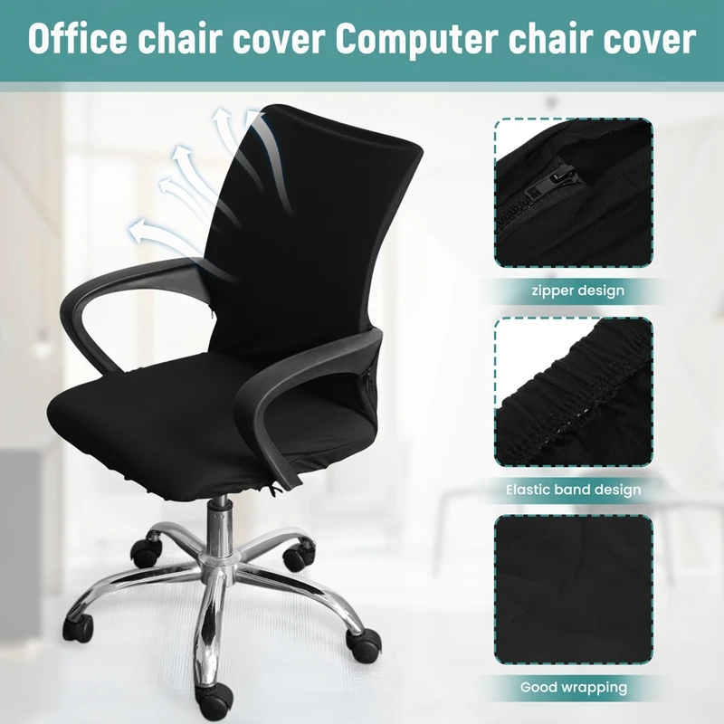 Office Chair Cover Computer Chair Boss Chair Cover Modern Simplism Style High Back Large Size (Chair Not Included)