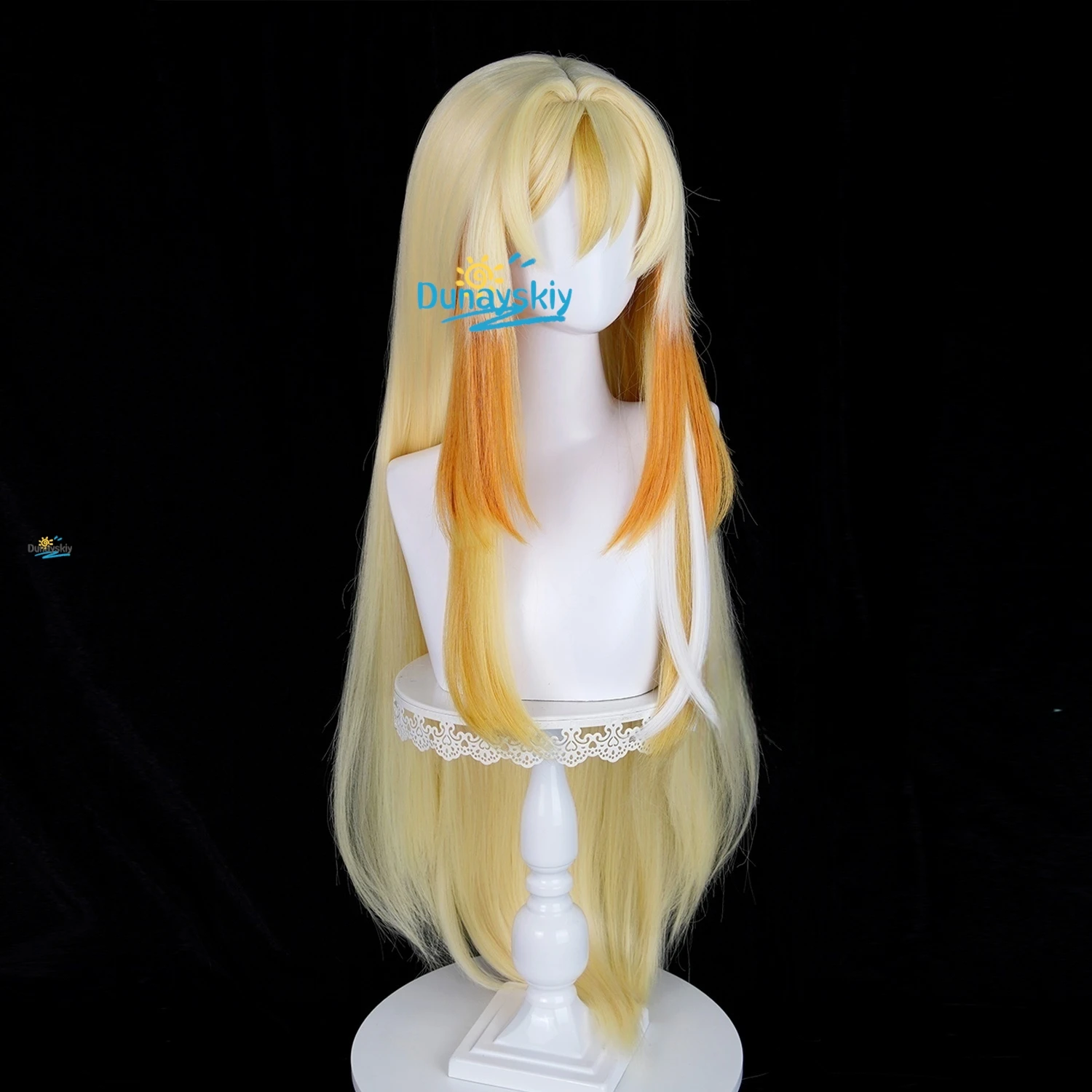 Rhinedottir Genshin تأثير شعر مستعار تأثيري ظلال المبادئ السماوية الشعر النساء الرجال هالوين الدعائم الطرف التبعي