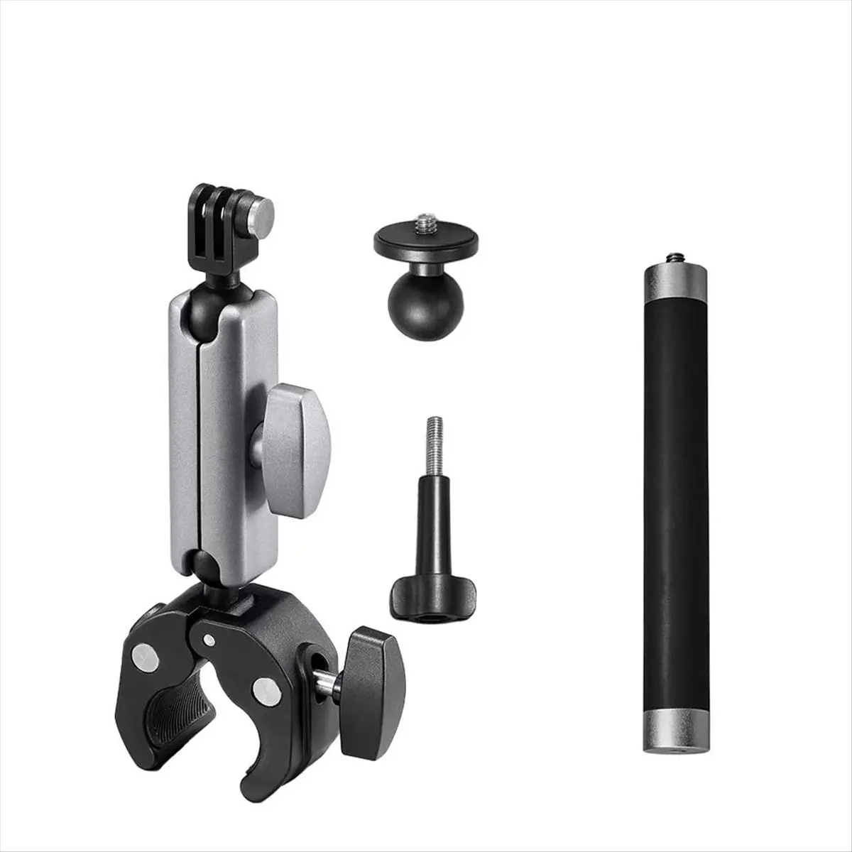 ABGN Camera Motorcycle Handlebar Mount Selfie Stick with Extension Rod for X5 Action Camera Accessory