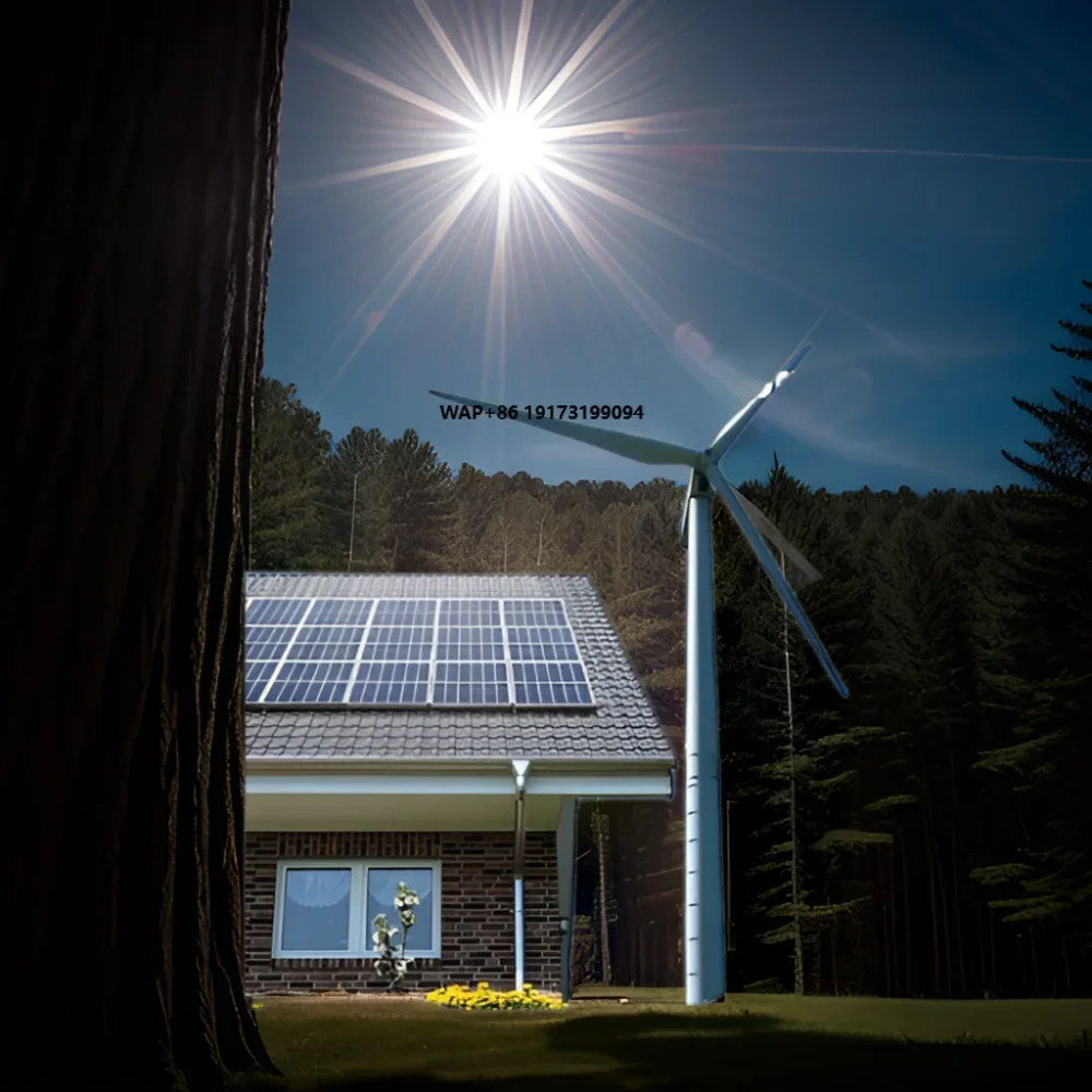 Ukraine Italy Farm Home Use  Wind Power Generation System 20KW  Wind Power Products 10KW 5 kw Wind Turbine with Solar Panels