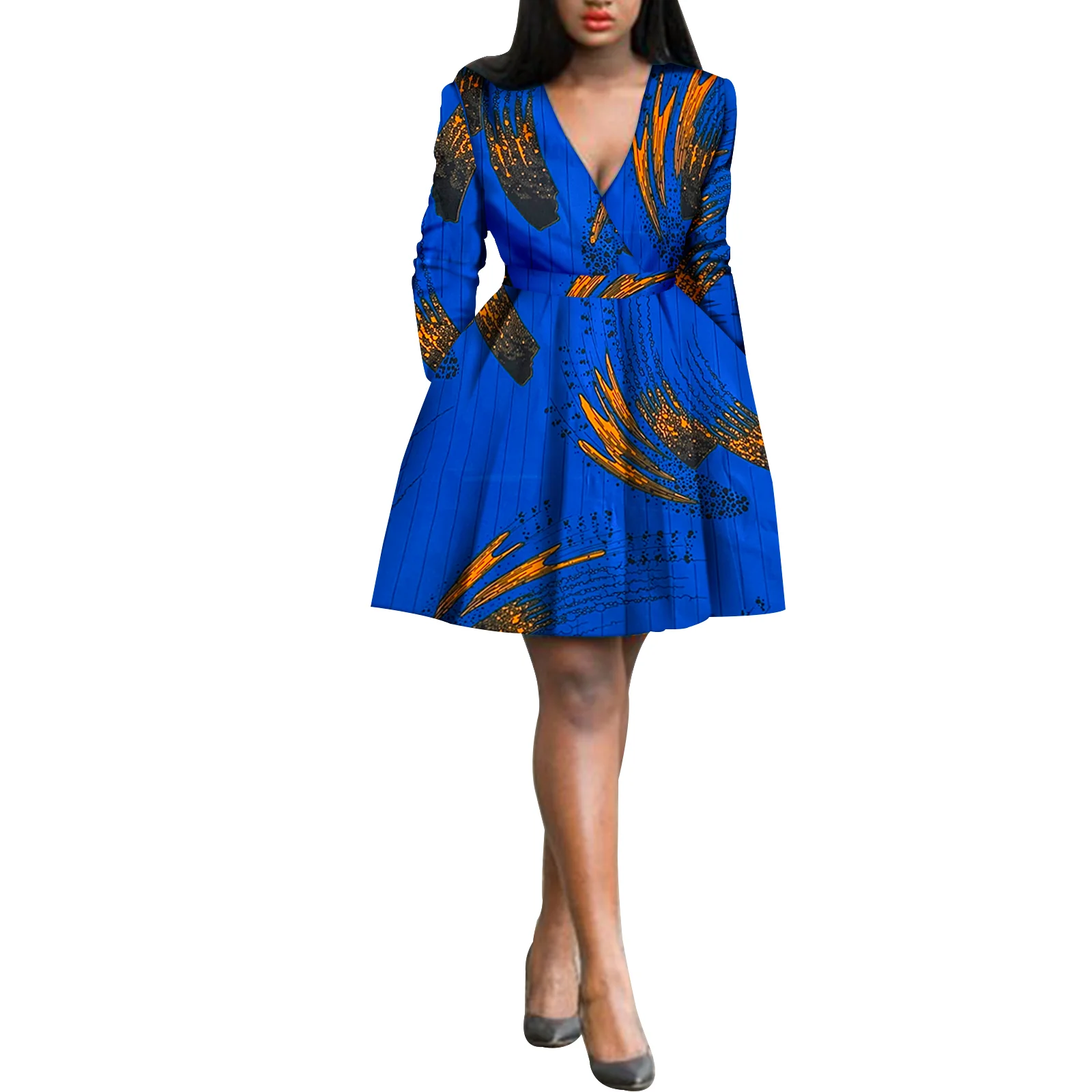 African Women's Dress Wax Wax fabric patchwork Fashion Dashiki Traditional and Fashion Tribal Attire