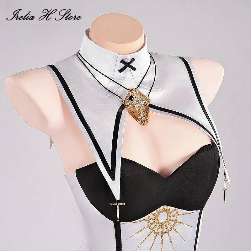 Irelia H Store Anime Alvina Cosplay Costume Nun Alvin Dress Private Photo Shoot Sexy lingeries Bikini Female image 4