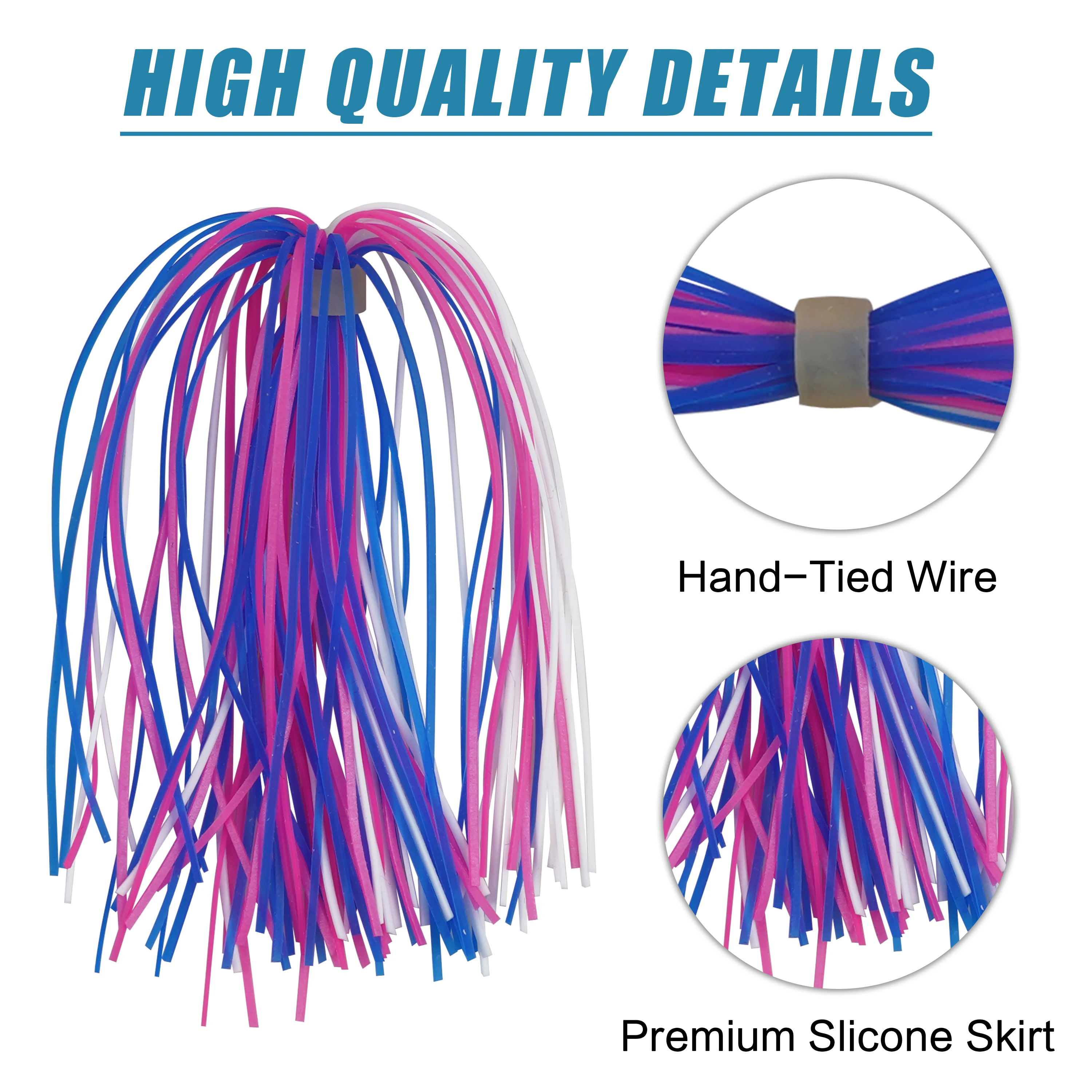 6/12PCS Silicone Skirts Rubber Skirts for Rubber Jig Skirts Spinnerbait Lures Spoon Blade Replacement Fly Tying Material