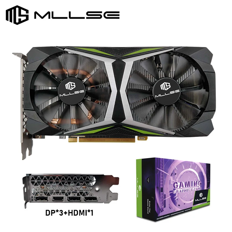 2023 MLLSE Placa De Video NVIDIA GeForce RTX 2060 SUPER Graphics Card 8GB GDDR6 256-bit TU106 12 NM Desktops Gaming GPU