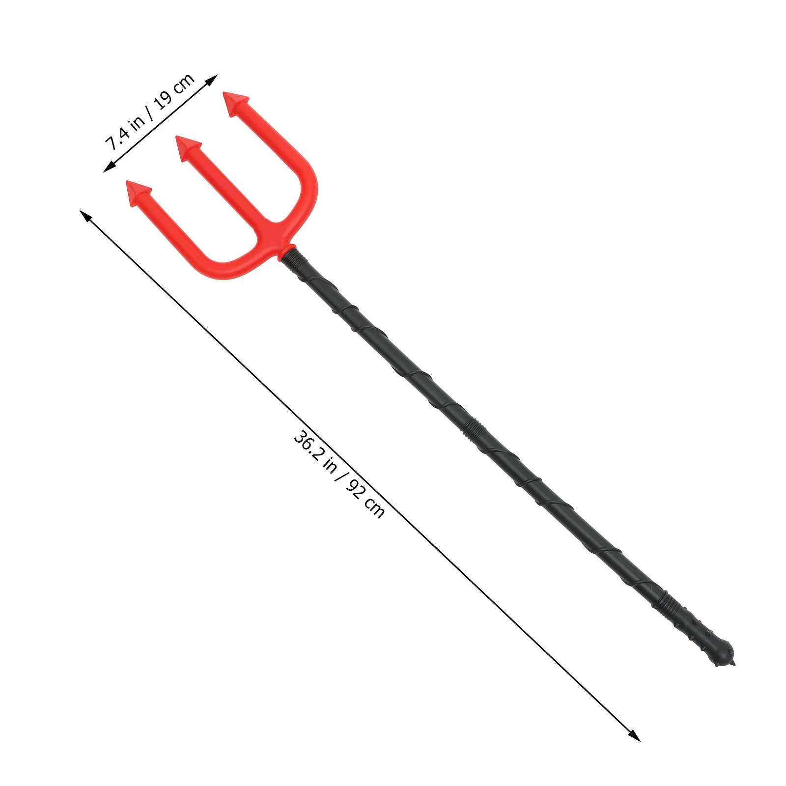 

Devil Fork Prop with Resistance Detachable Design for Halloween Costume Cosplay Demon Pitch Fork Lightweight